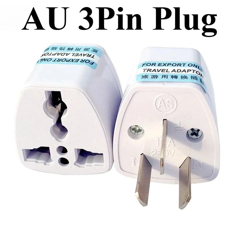 Australia Power Plug Universal 3Pin UK/US/EU to AU NZ AC Ground Adapter Travel Converter For Mobile Phone Household Appliances