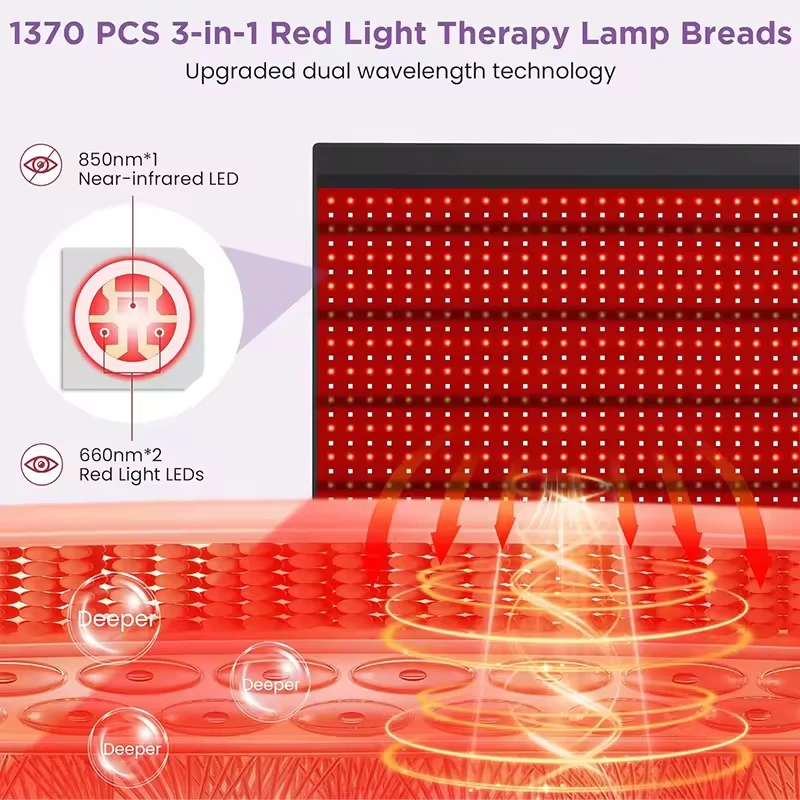 1370 3in 1 red light therapy mat