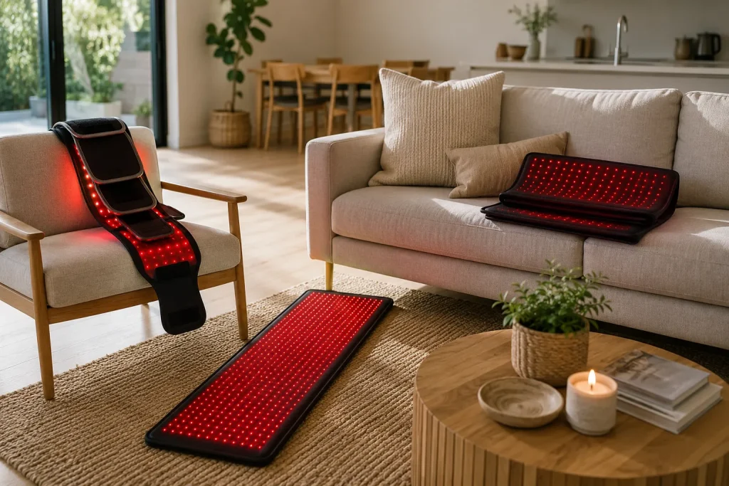 Alpha red light therapy range Australia belt mat blanket devices