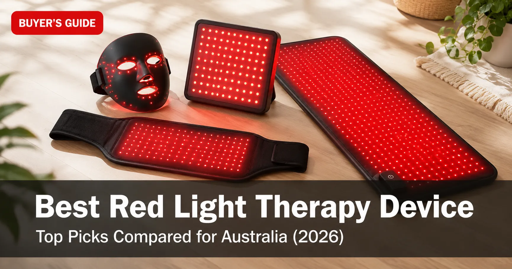 best red light therapy device Australia 2026 comparison guide