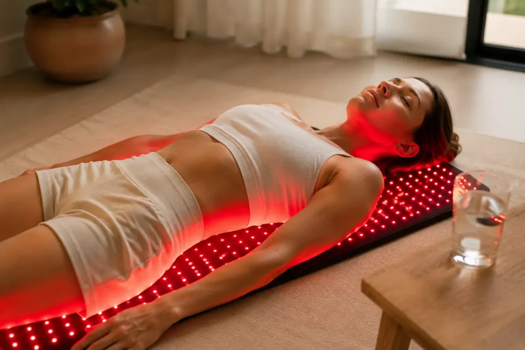 how to use full body red light therapy mat at home correctly
