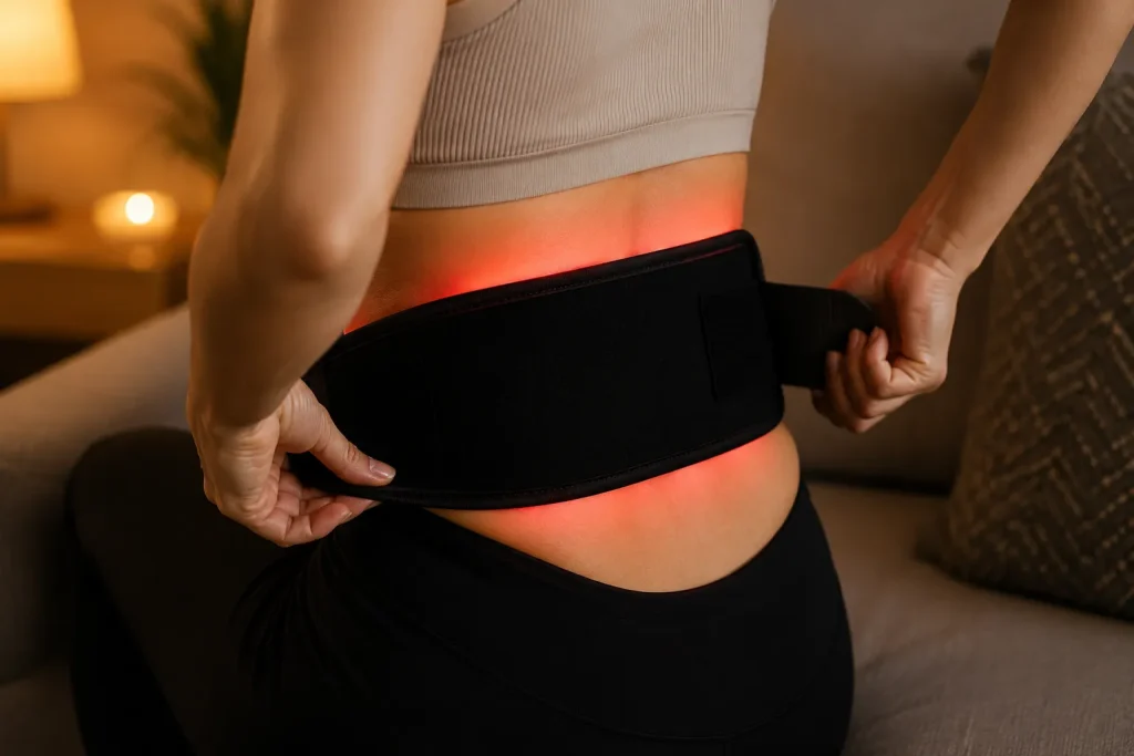 how to use red light therapy belt for lower back comfort