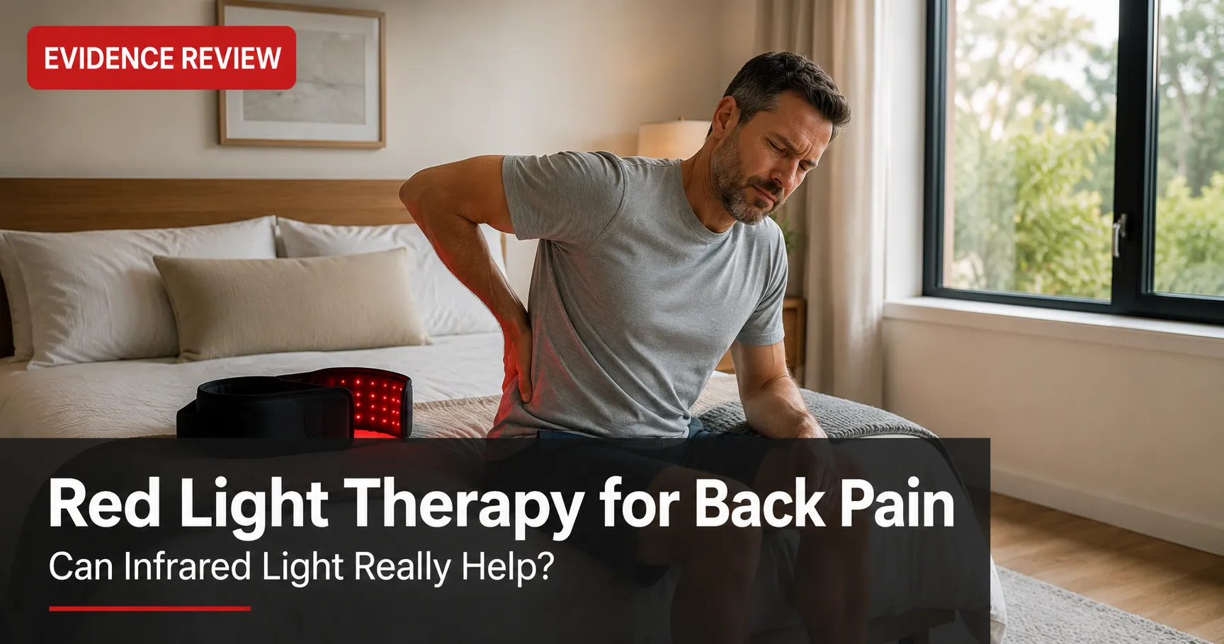 red light therapy back pain relief evidence review