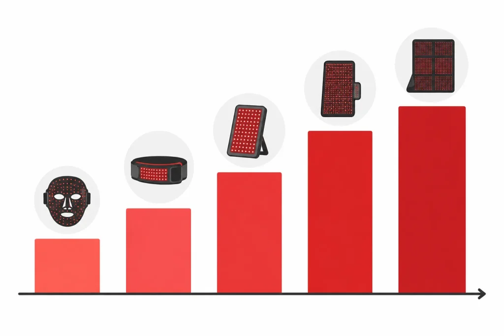 red light therapy device price comparison Australia budget guide