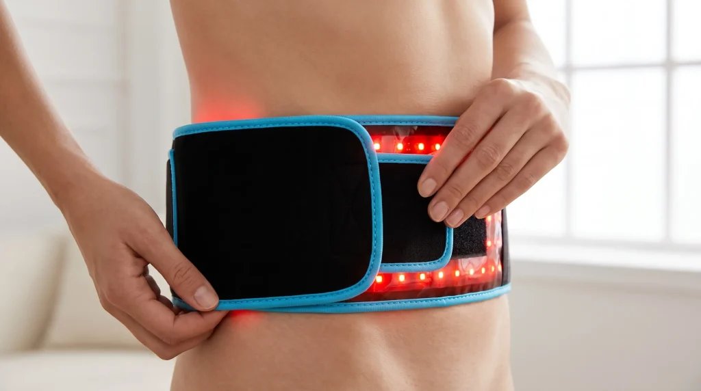 how to use red light therapy belt correctly bare skin