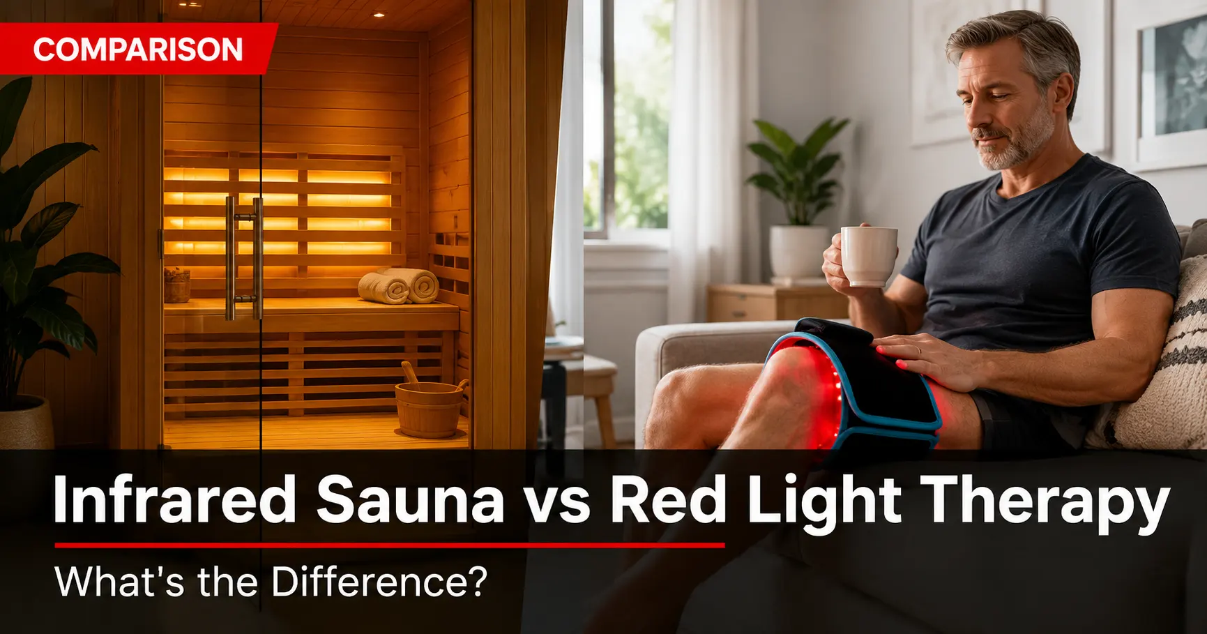 infrared sauna vs red light therapy difference comparison guide