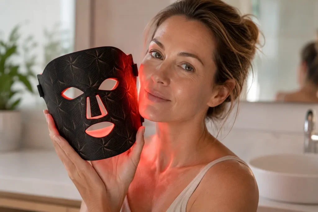 red light therapy skin benefits collagen texture tone research