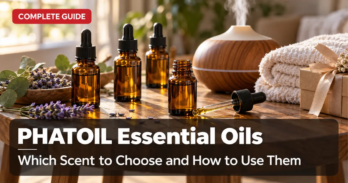 PHATOIL essential oils guide scent and usage 2026