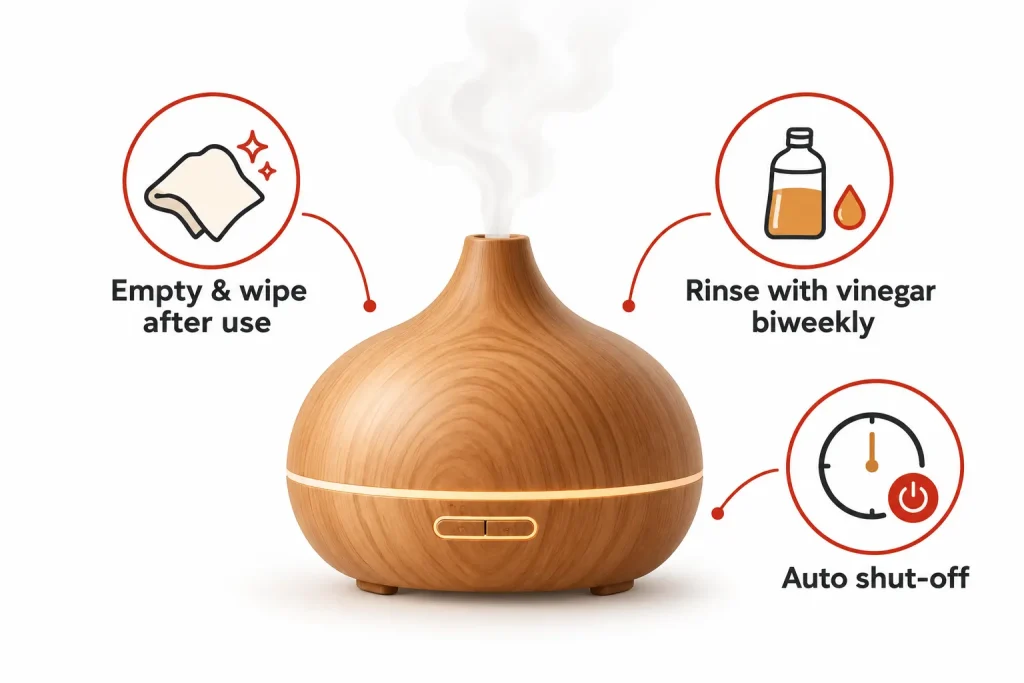 ultrasonic essential oil diffuser use and maintenance tips