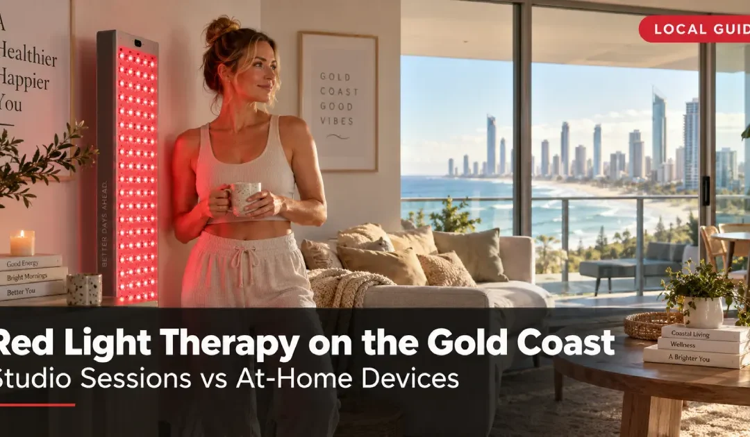 Red Light Therapy on the Gold Coast: Studio Sessions vs At-Home Devices